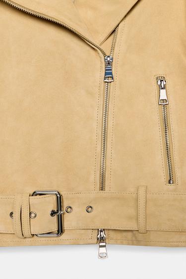 VESTE EN CUIR DE DAIM ZW COLLECTION LIMITED EDITION - Bis de Zara - Image 7