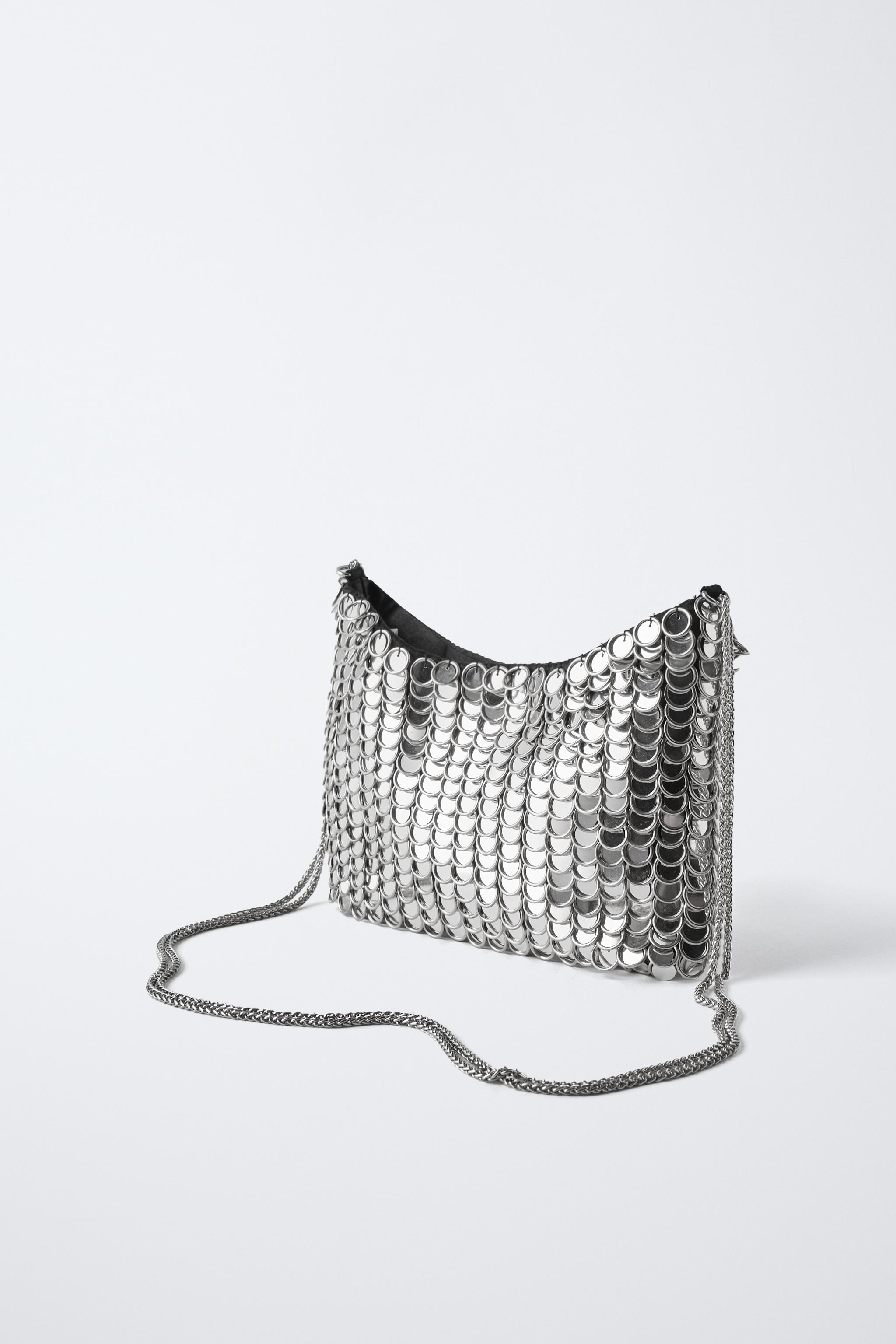METALLIC BAG - Silver | ZARA United States