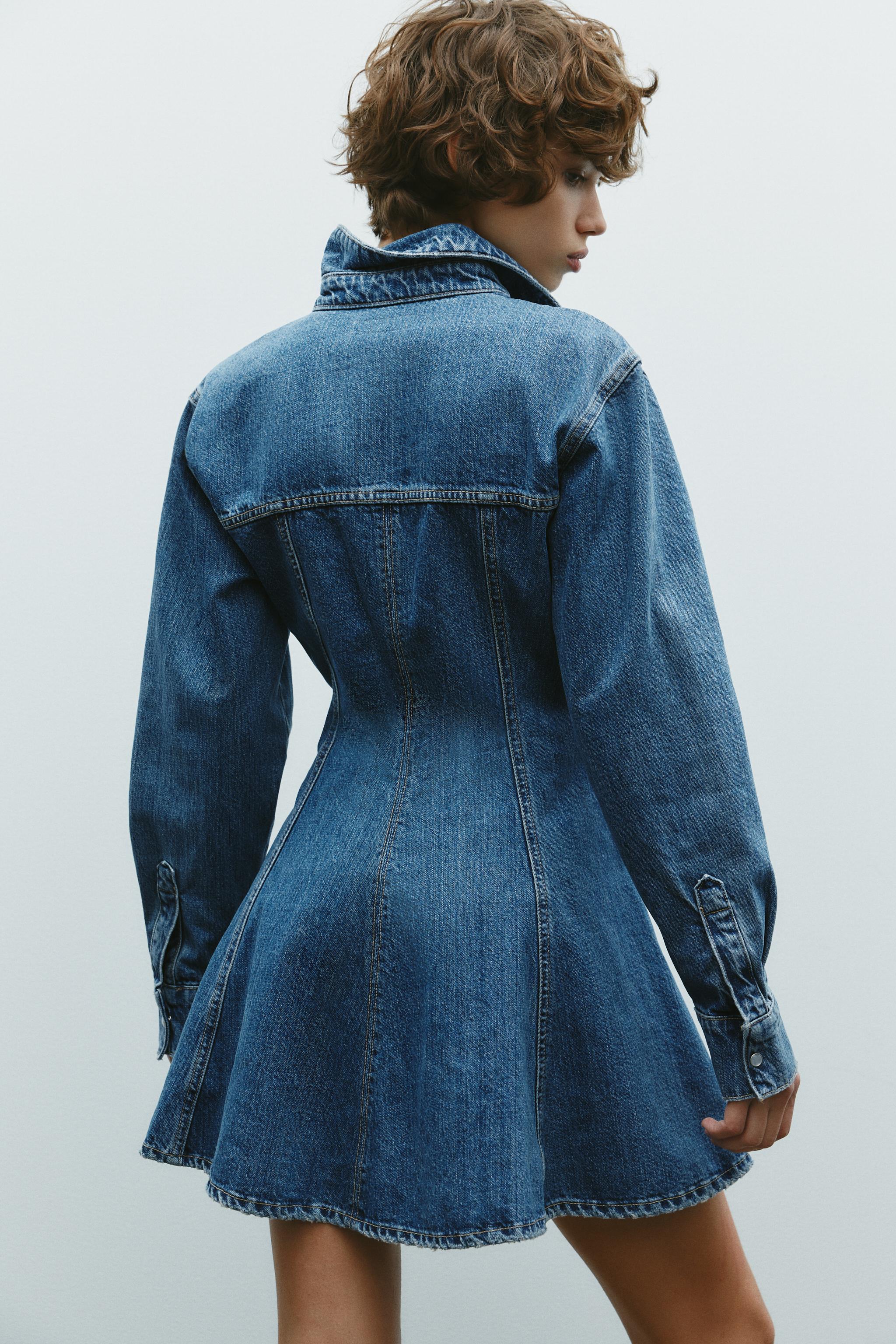 ZARA - ZARA デニムシャツ ワンピース Mサイズの通販 by こまち｜ザラならラクマ