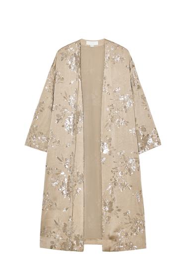 SEQUIN KIMONO COAT