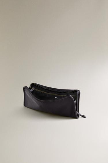 SATEEN OBJECT HOLDER WASH BAG - Navy Blue by Zara - Image 2