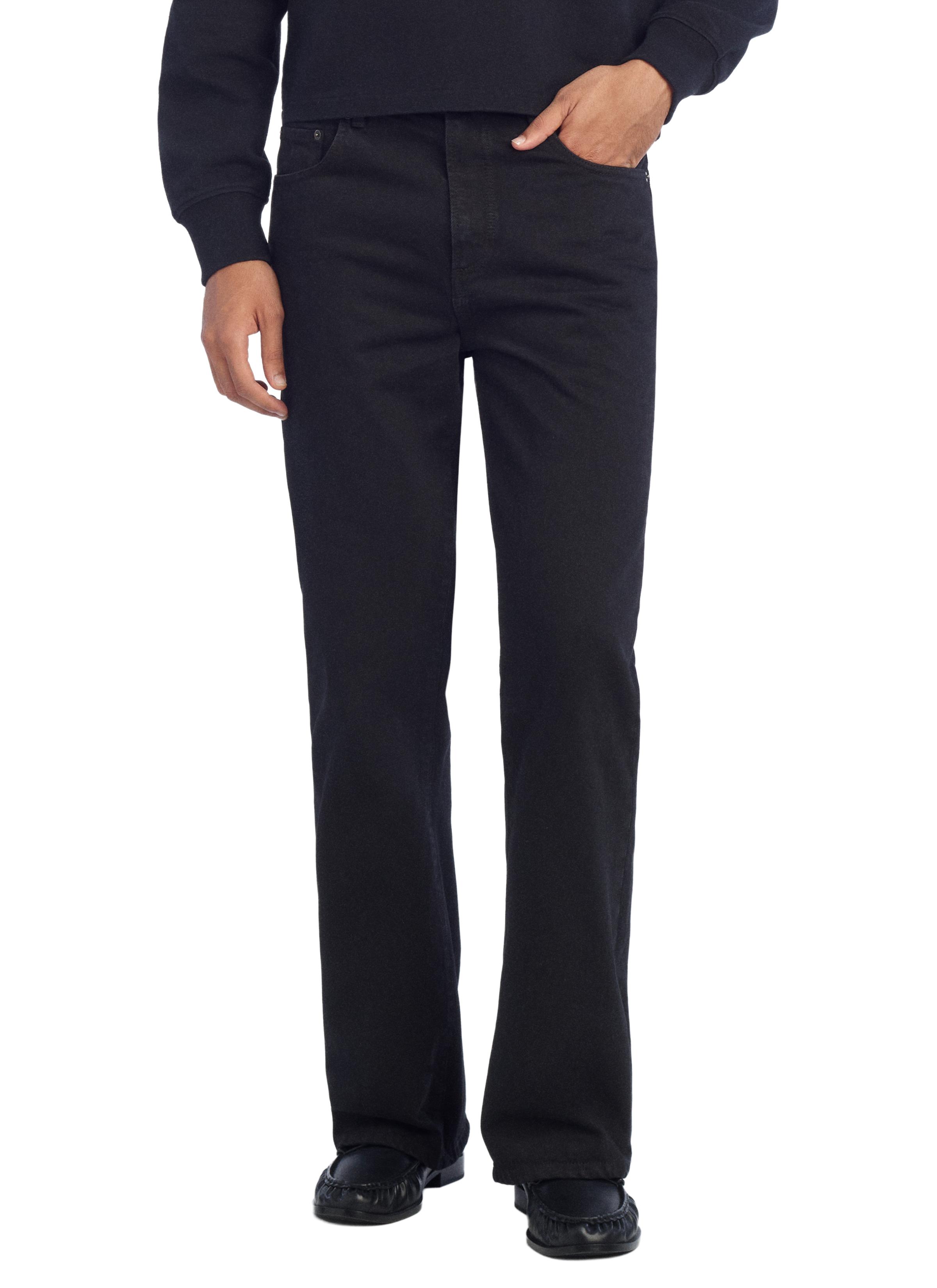 FLARED FIT JEANS — Black