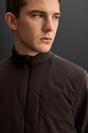 LIGHTWEIGHT TECHNICAL GILET - Dark brown by Zara - Image 4