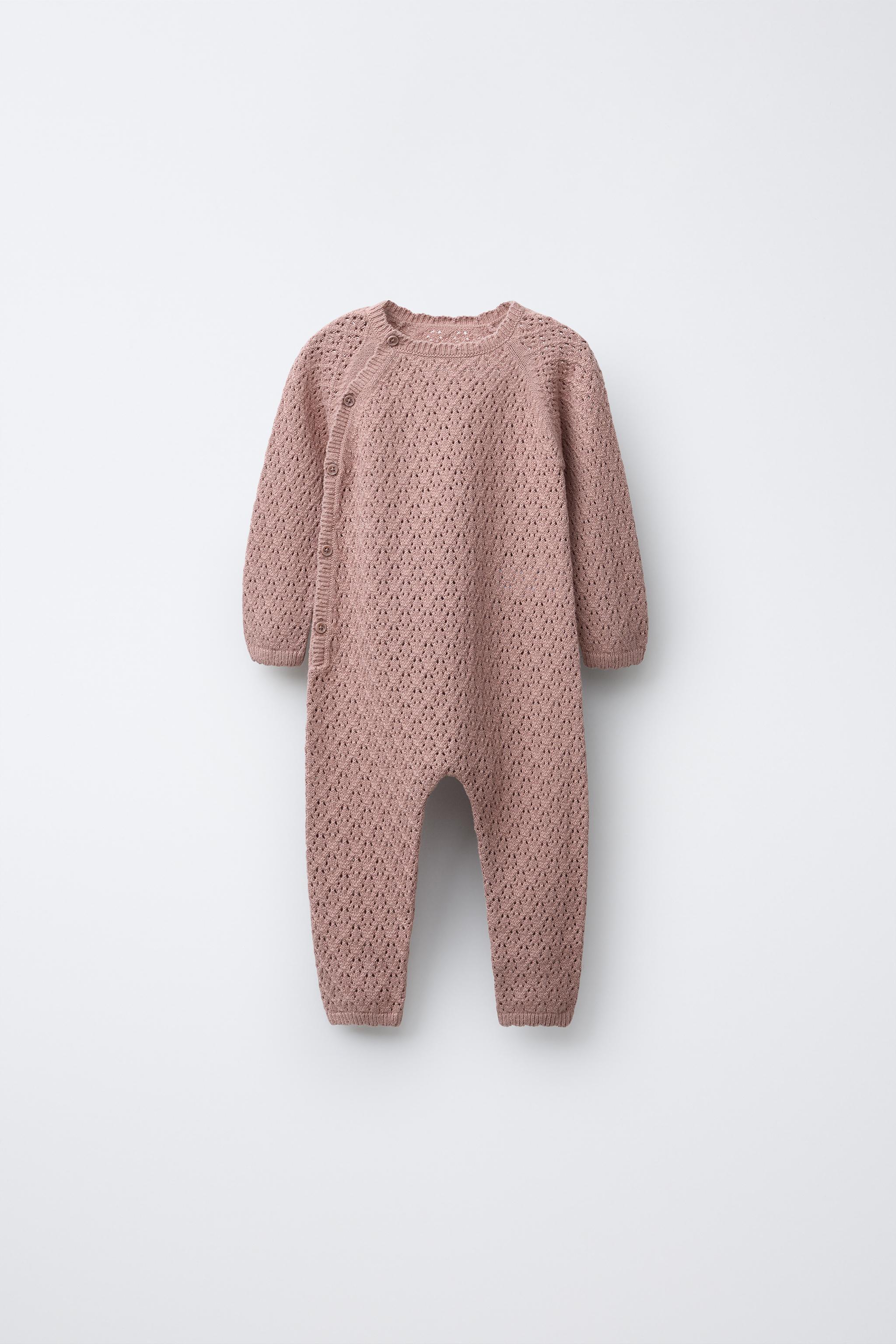 オープンニットジャンプスーツ - ローズ | ZARA Japan / 日本