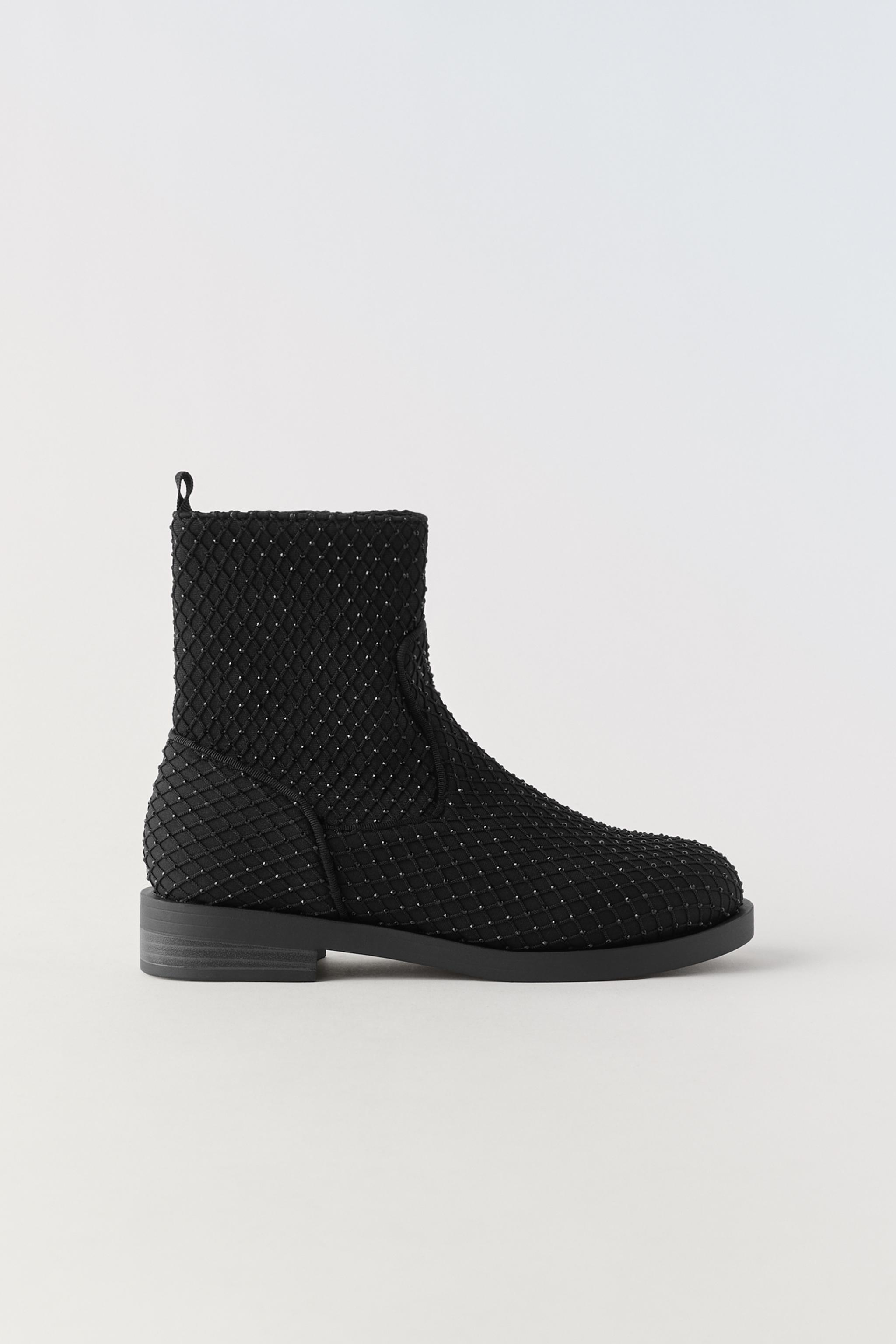 Zara hot sale bejewelled boots