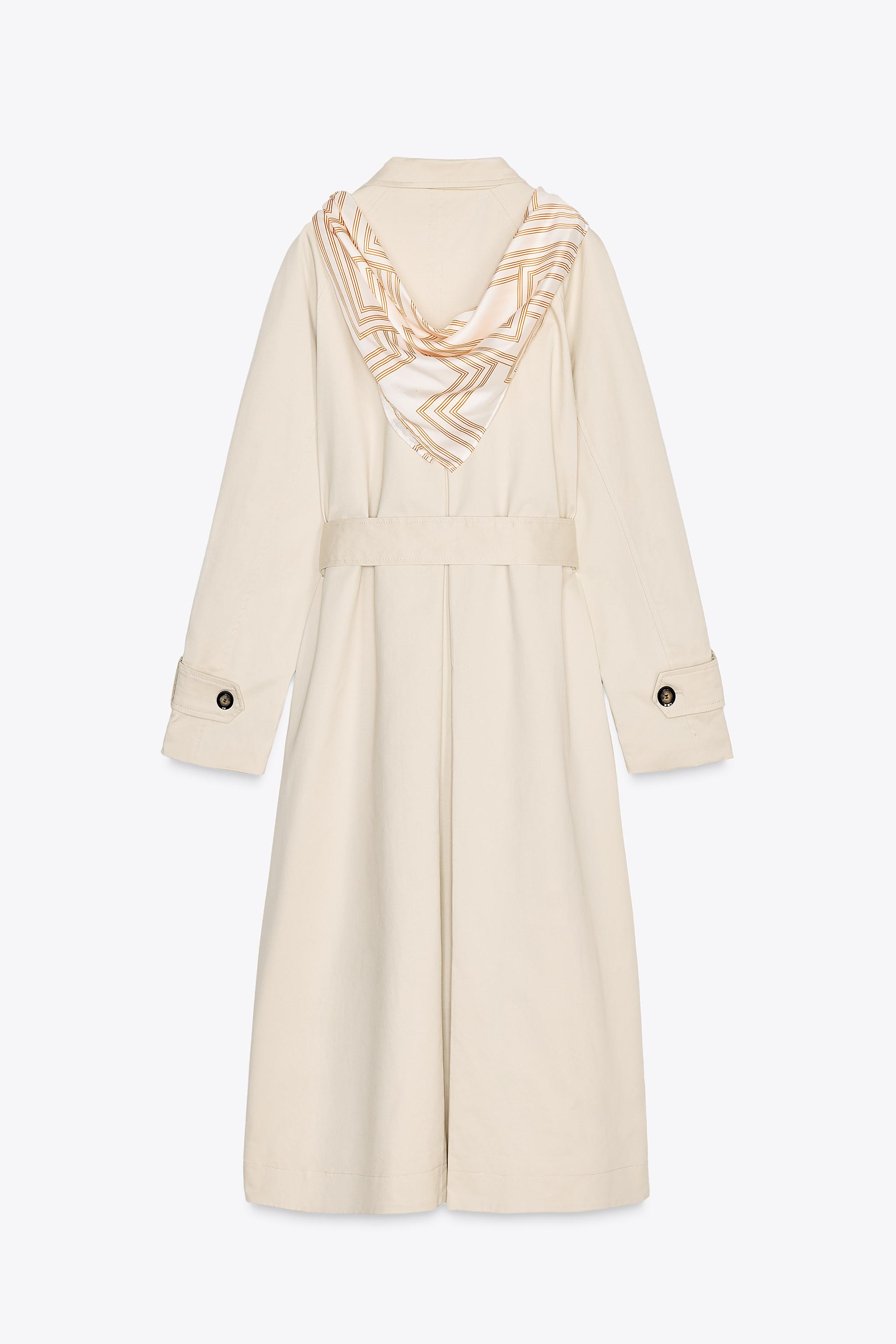 LONG SCARF TRENCH COAT - Light beige | ZARA United States