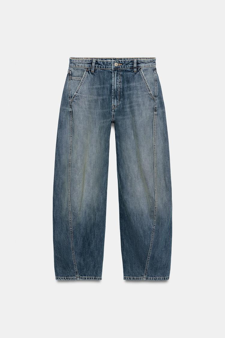 JEANS CHINO BARREL DE CINTURA MEDIA TRF 8