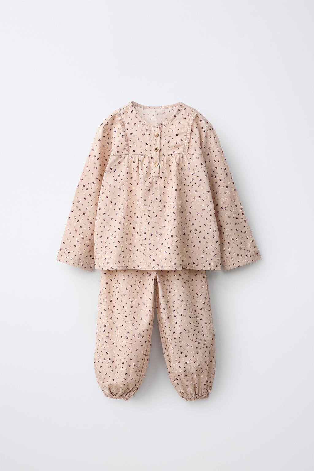 2-6 YEARS/ FLORAL PRINT PYJAMAS
