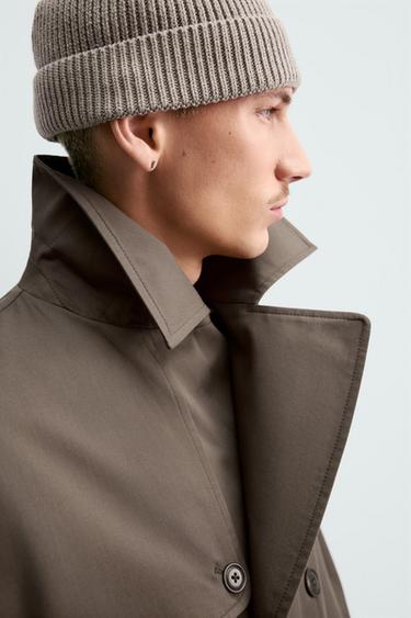 ВОДОВІДШТОВХУВАЛЬНИЙ ТРЕНЧ MANTECO® ORIGINS - Коричневий/сіро-коричневий Zara