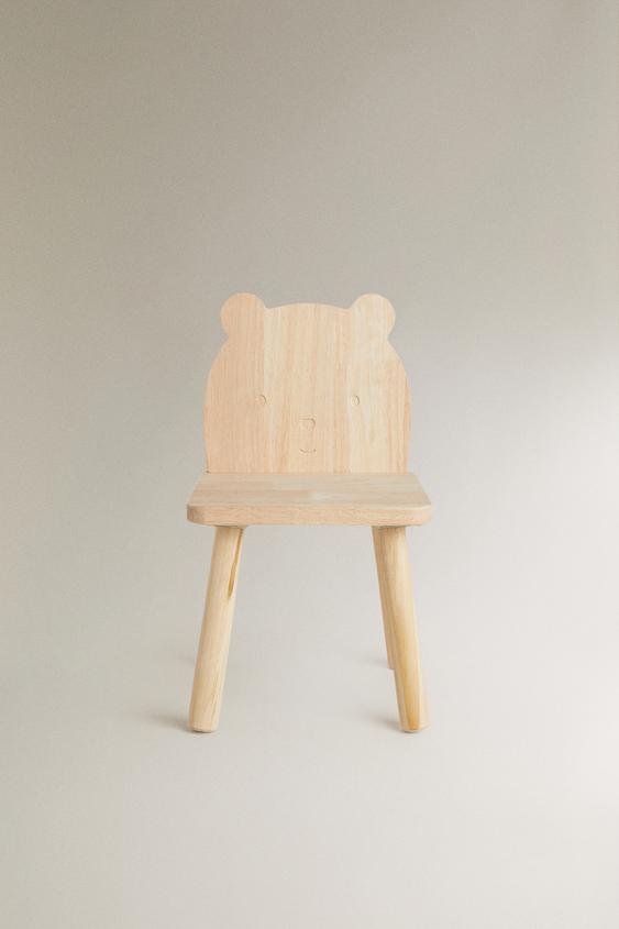 SILLA MADERA OSITO - Beige claro de Zara - Imagen 0