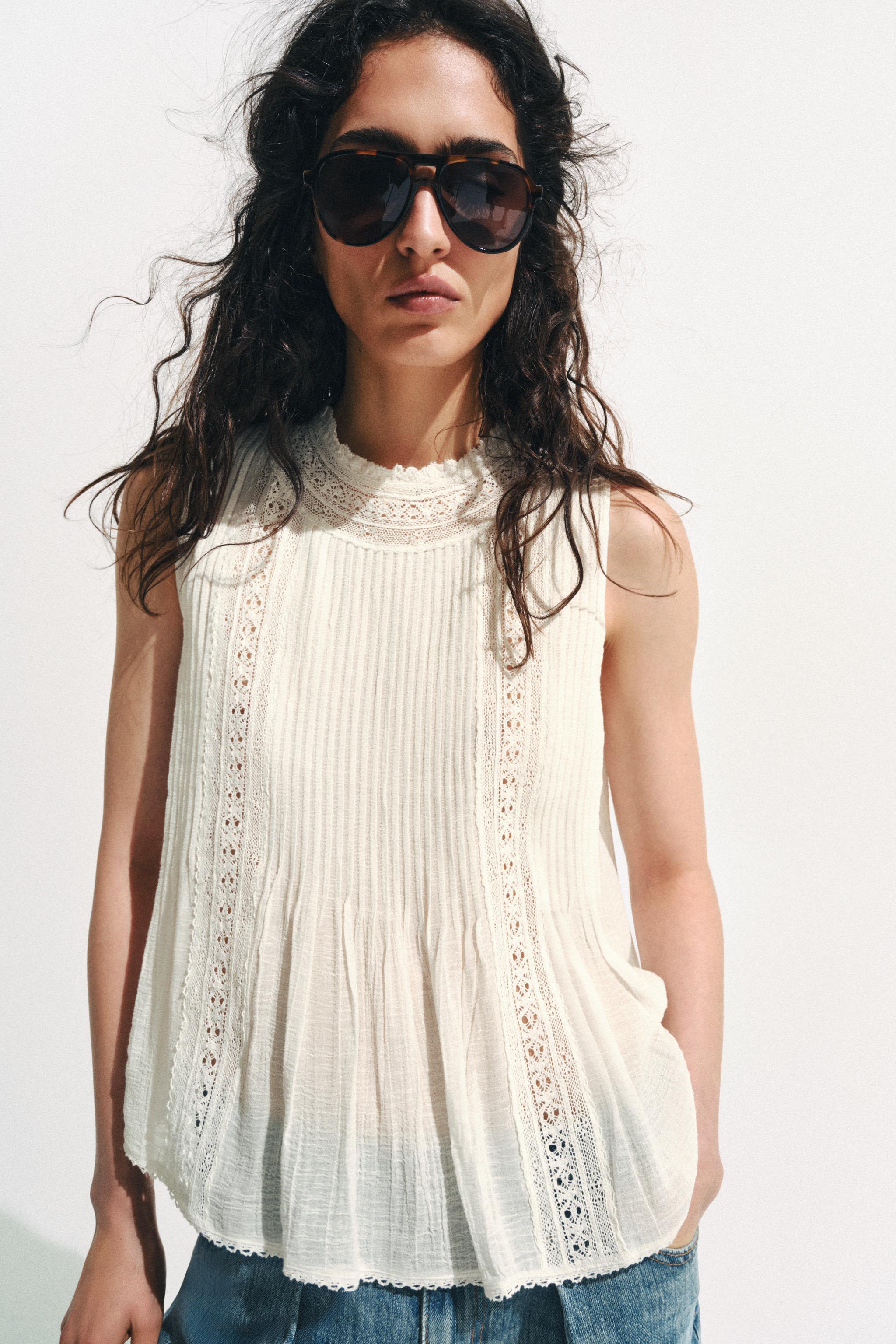 Женские рубашки Zara ZW COLLECTION ROMANTIC SHIRT — фото 2