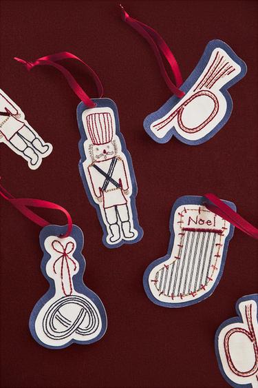 LOT ÉTIQUETTES CADEAUX FORMES DE NOËL (LOT DE 8) - Multicolore de Zara - Image 4