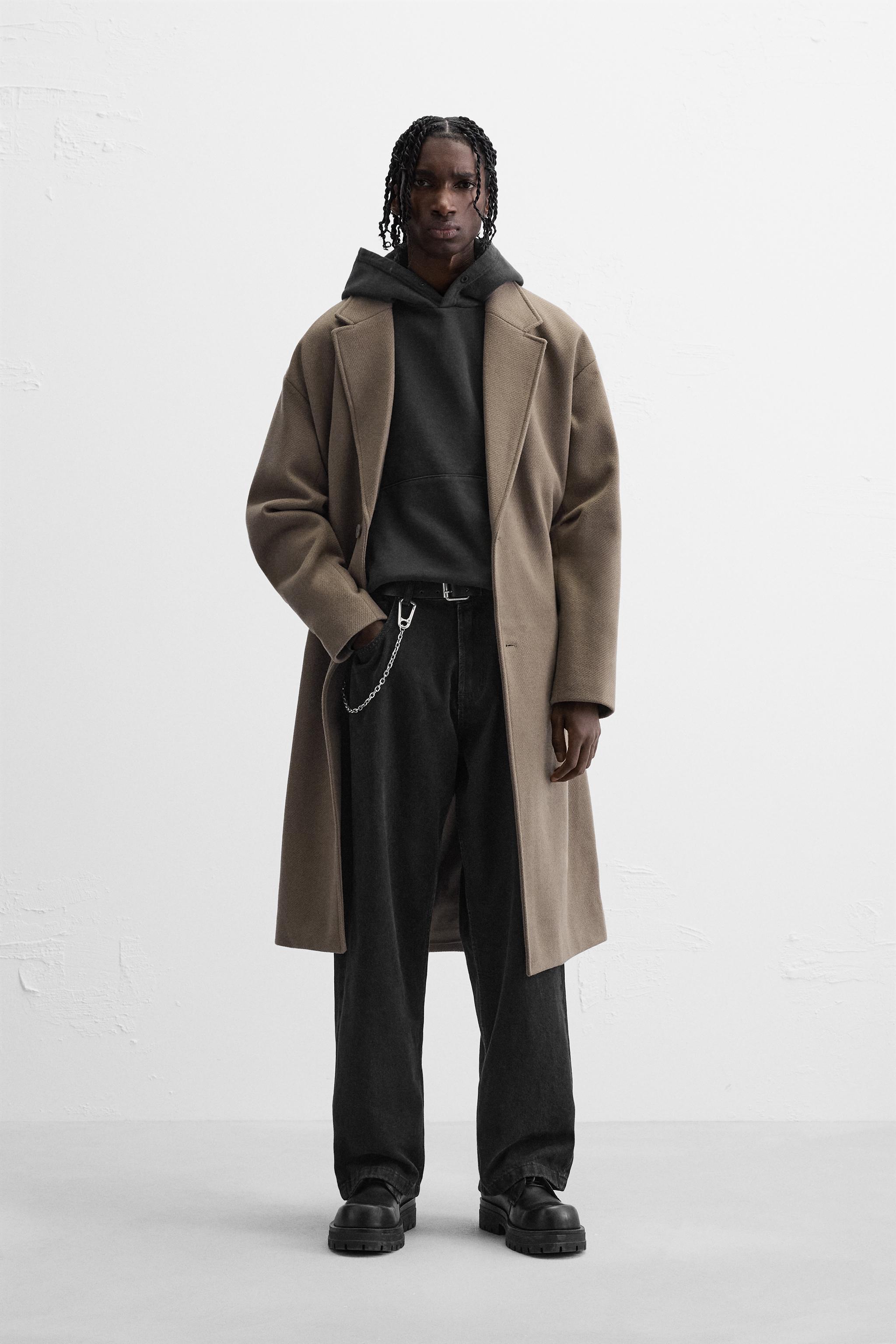 Trenchcoat Zara Mantel Grün Herren Zara Herren Trenchcoat Jacke