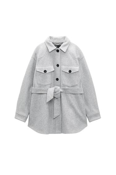 SOFT OVERSHIRT WITH BELT