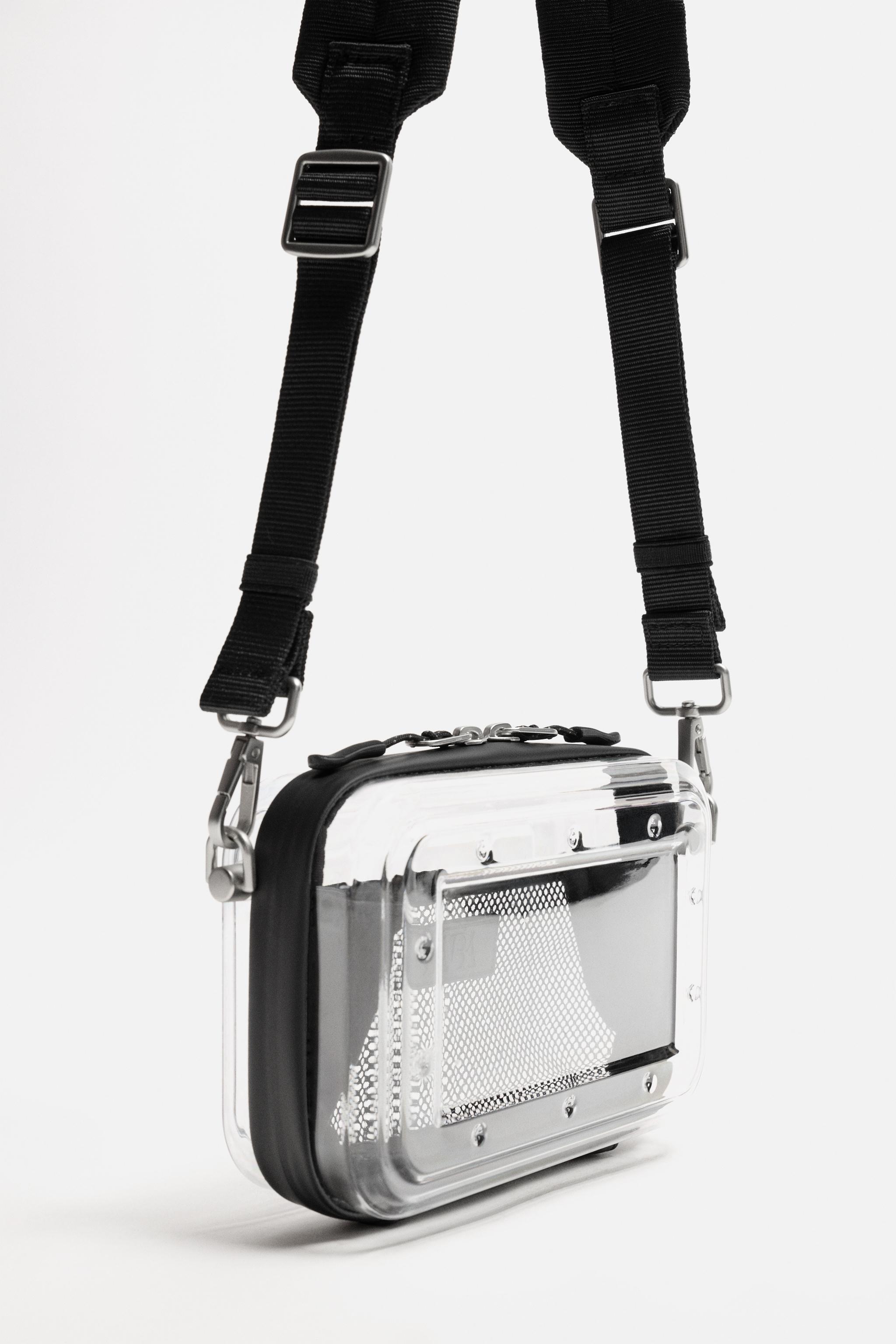 スペイン発送 ZARA 透明リジッドショルダーバッグ 今季新作！ TRANSPARENT RIGID CROSSBODY BAG - Transparent | ZARA United