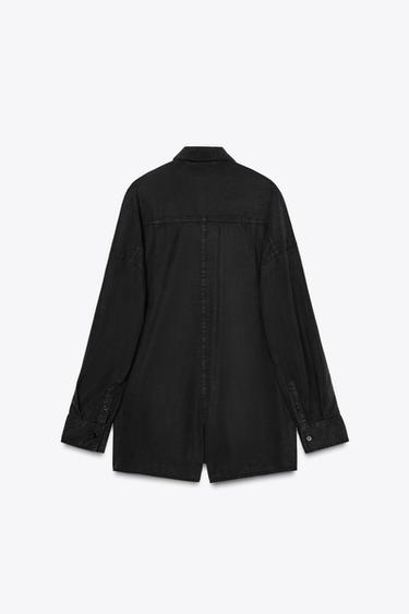FLOWING PLAYSUIT - Black by Zara - Image 5