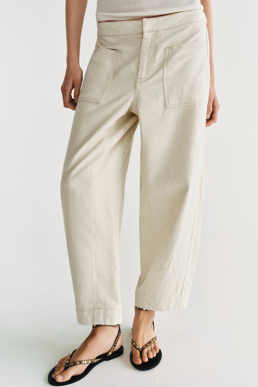 ZW COLLECTION BARREL TROUSERS