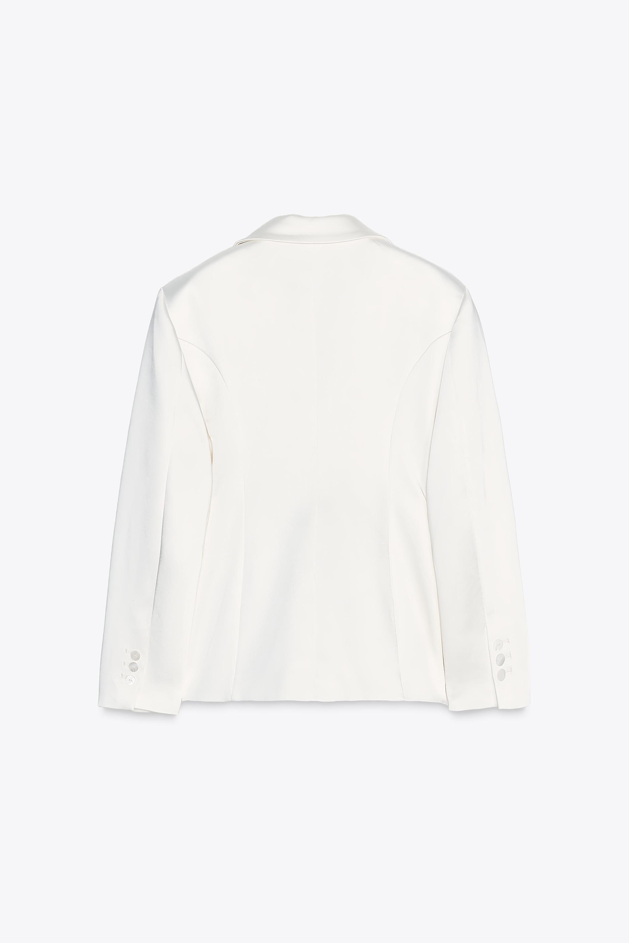 ZARA サテンブレザー 1255/896 SATIN BLAZER - Oyster-white | ZARA United States