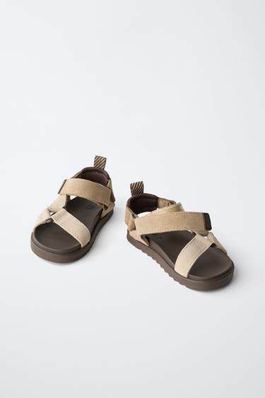 LEATHER TECHNICAL SANDALS - Sand Brown by Zara - Image 2