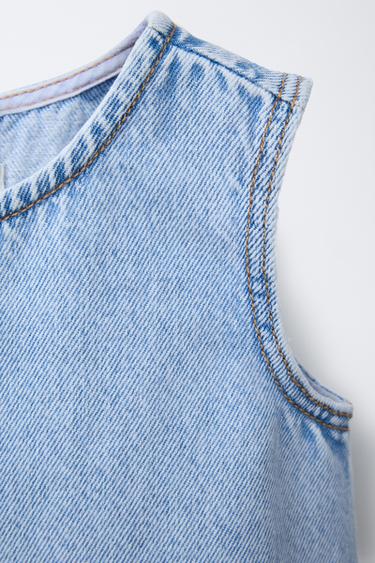 DENIM TOP - Light blue by Zara - Image 2