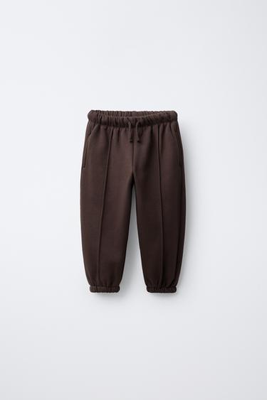 BALLOON TROUSERS WITH FLEECE LINING - Chocolate by Zara - Image 0