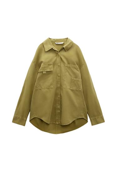 DRAWSTRING CONTRAST CROP JACKET