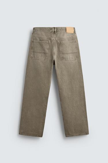LOOSE FIT JEANS - ecru/khaki by Zara - Image 7