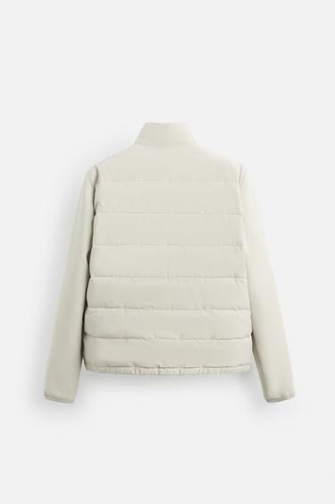 CONTRAST PADDED JACKET - Stone by Zara - Image 6
