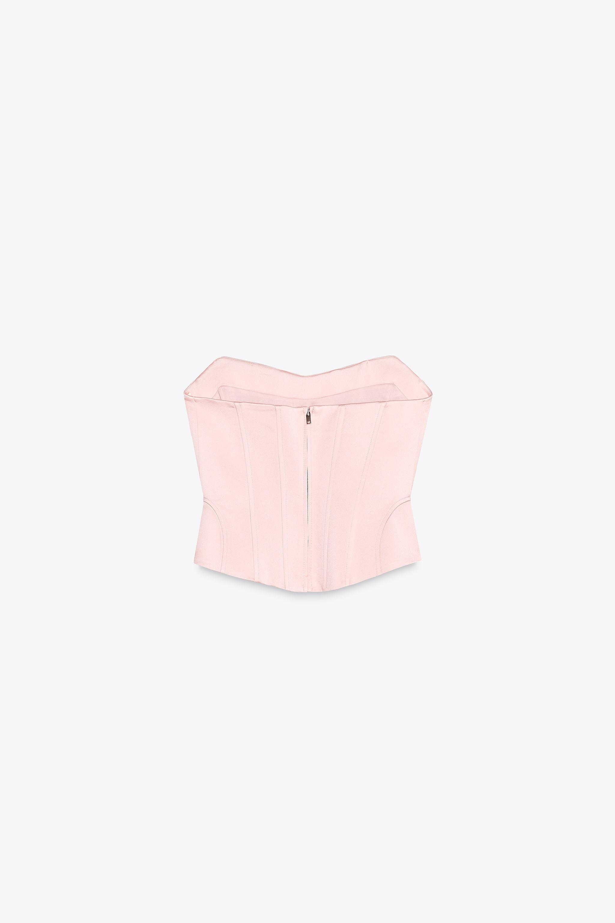ZARA サテン コルセットトップス 3060/371 Zara Korsett Mit Glitzerdetails | TikTok