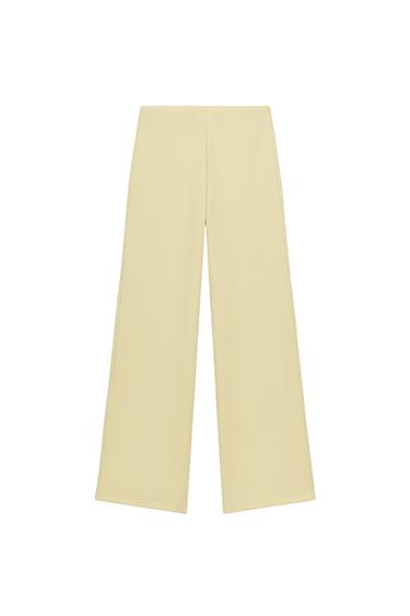 WIDE TWILL TROUSERS