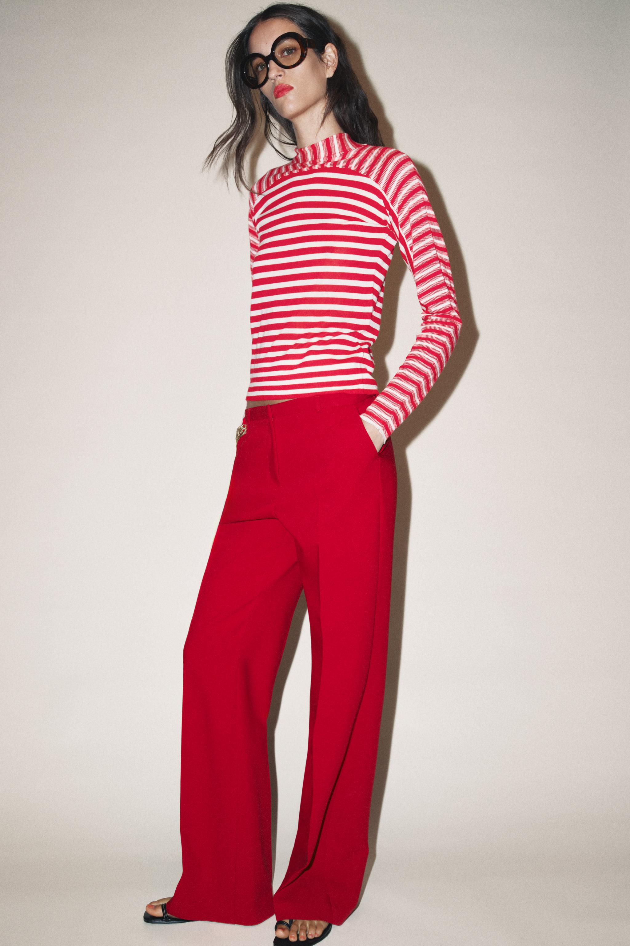 PANTALON DROIT TAILLE HAUTE