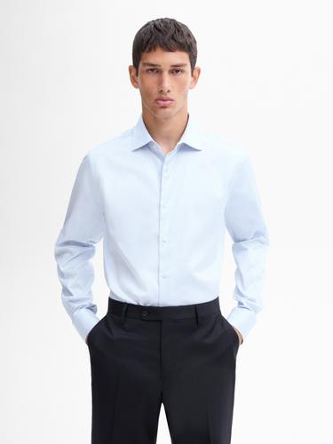Camisa slim fit 100% algodón - Celeste de Zara