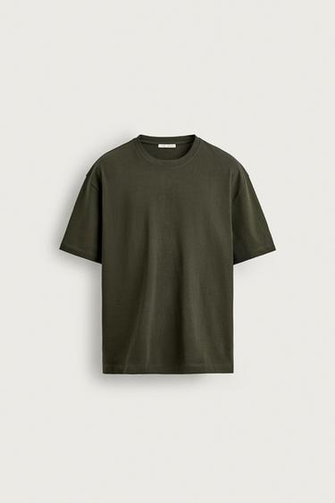 CAMISETA RELAXED FIT - Oliva de Zara