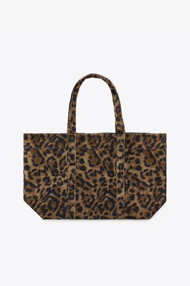MAXI SAC SERGÉ IMPRIMÉ ANIMAL - Leopard de Zara - Image 1