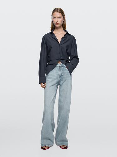 Zara Wide-leg jeans - Aquamarine