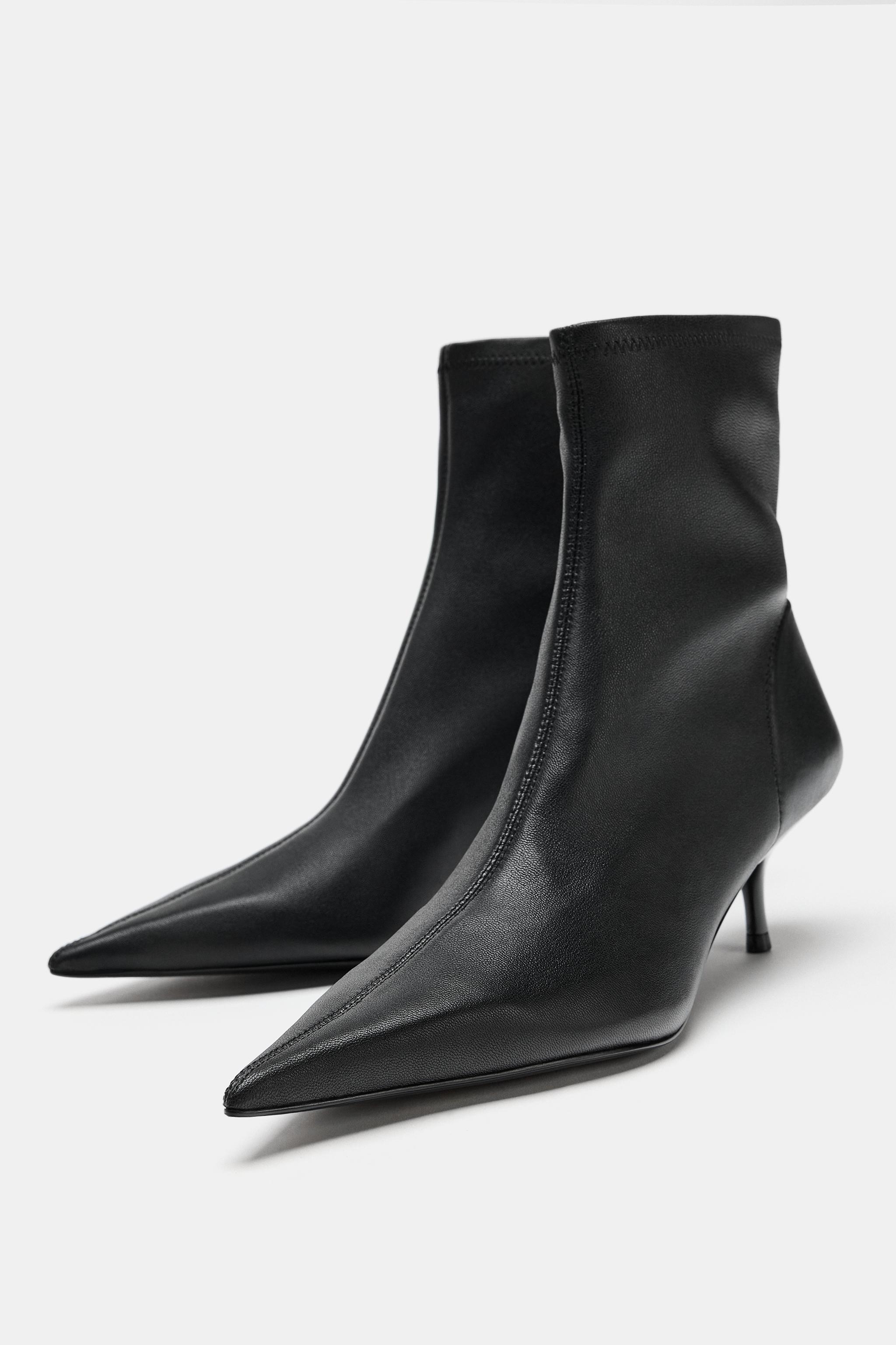 LIMITED EDITION LEATHER HEELED ANKLE BOOTS