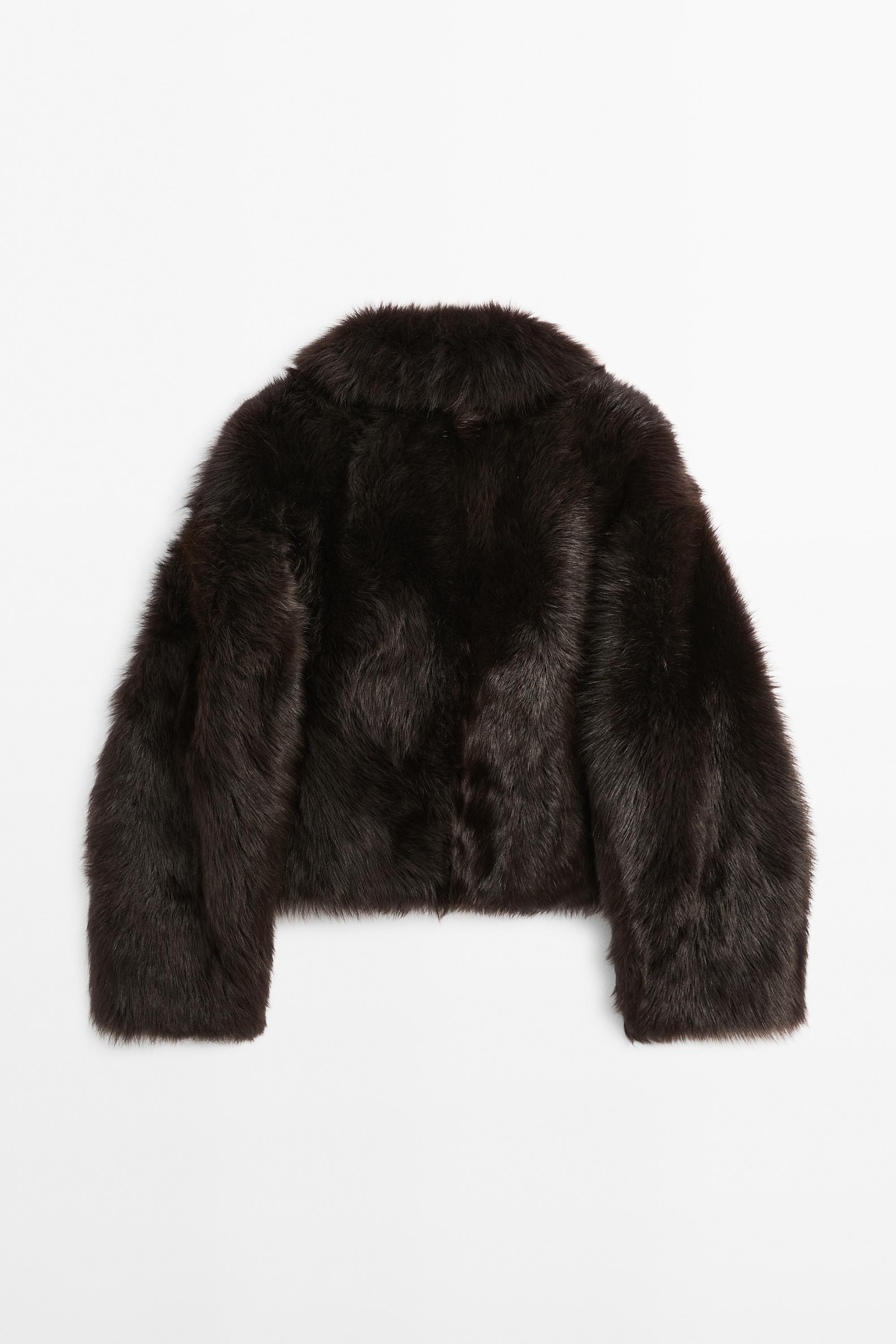 Veste courte en peau