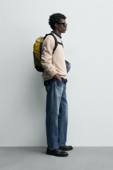 PULL STRUCTURÉ EN COTON - Marron clair de Zara - Image 3