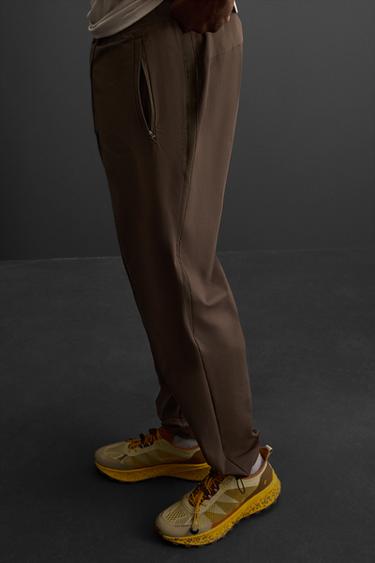 TECHNICAL TROUSERS - Brown by Zara - Image 5
