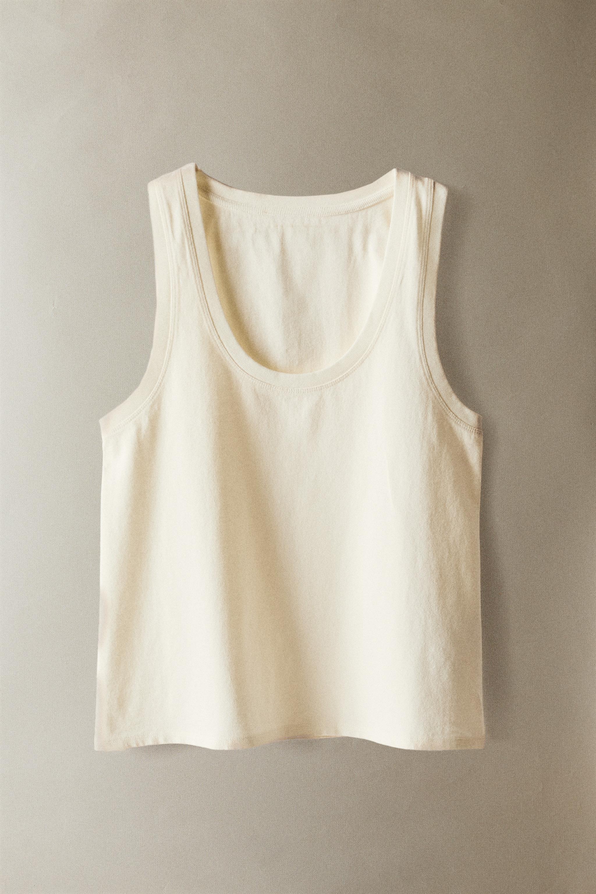 PLAIN COTTON STRAPPY TOP