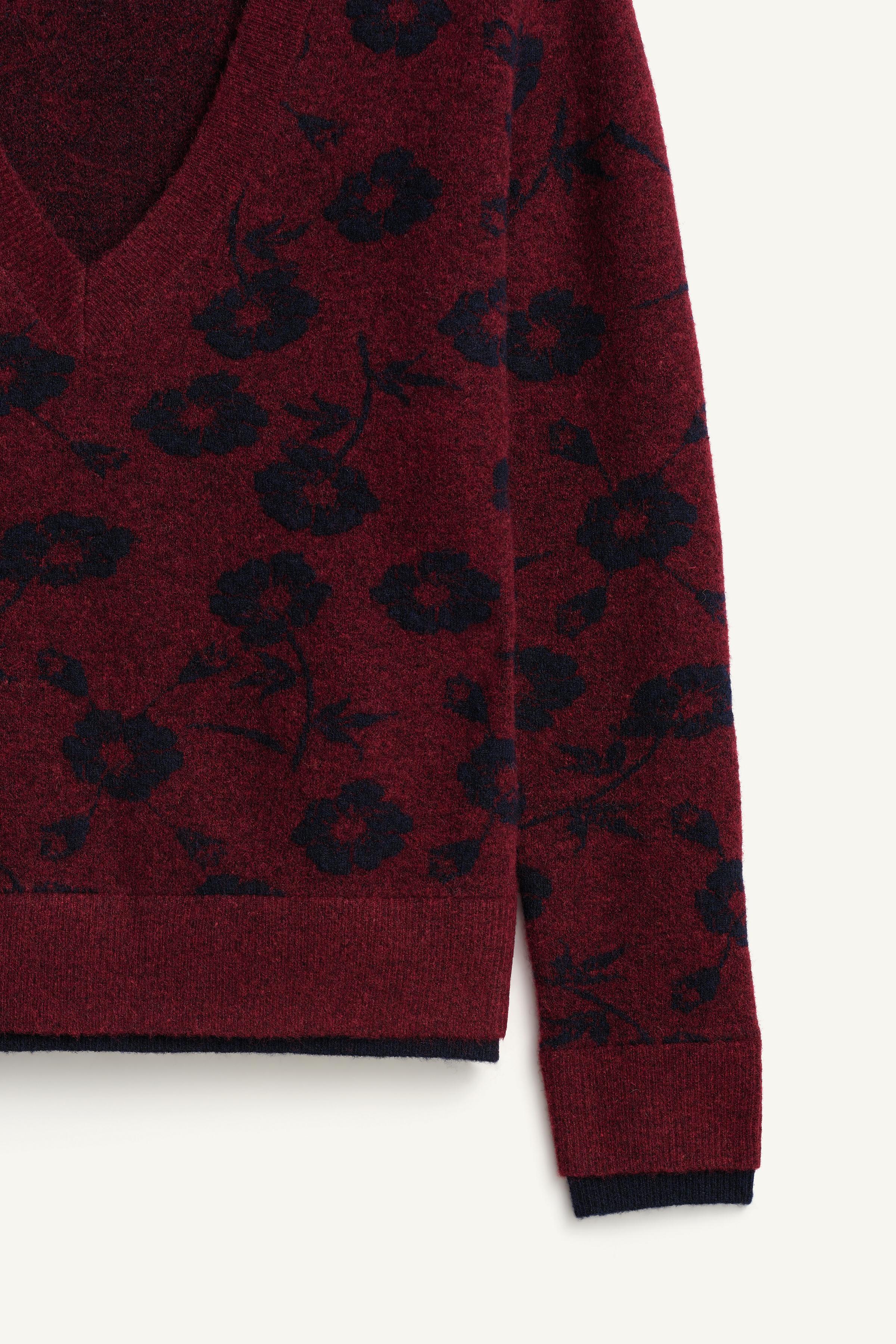 LIMITED EDITION FLORAL JACQUARD SWEATER
