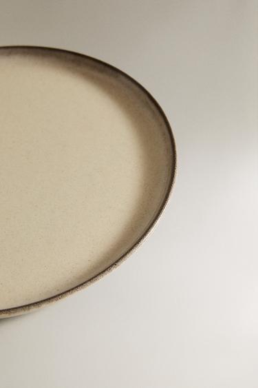 ASSIETTE PLATE GRÈS - Écru clair de Zara - Image 2