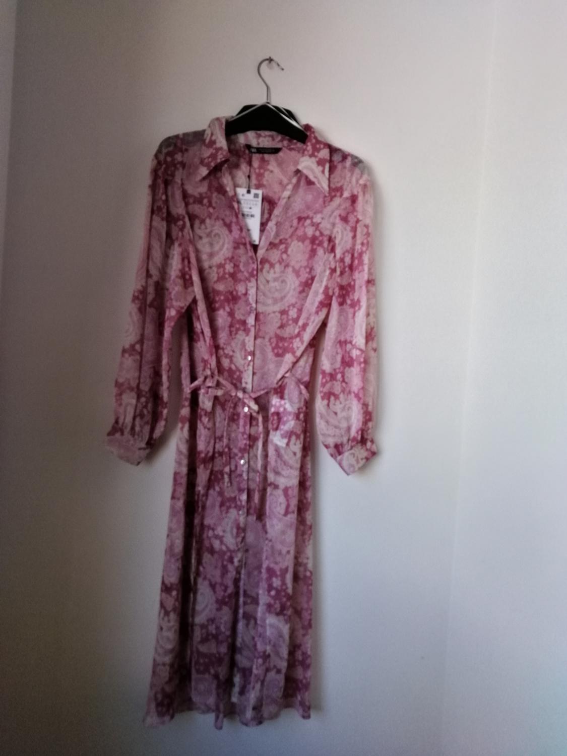 LONG PAISLEY PRINT OVERSIZE BLOUSE