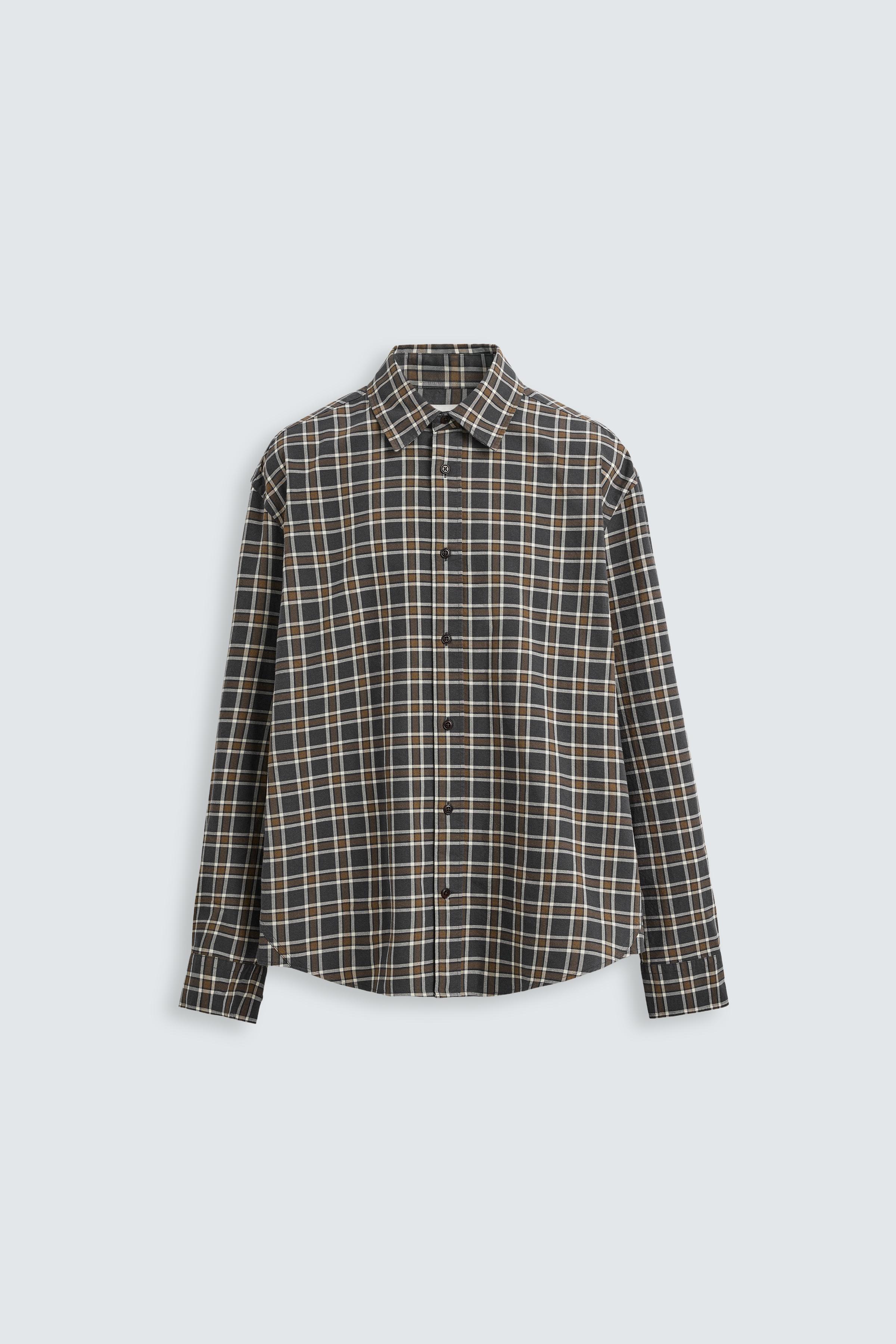 ジャケット・アウター shareef WOOL CHECK LONG SHIRTS ジャケット