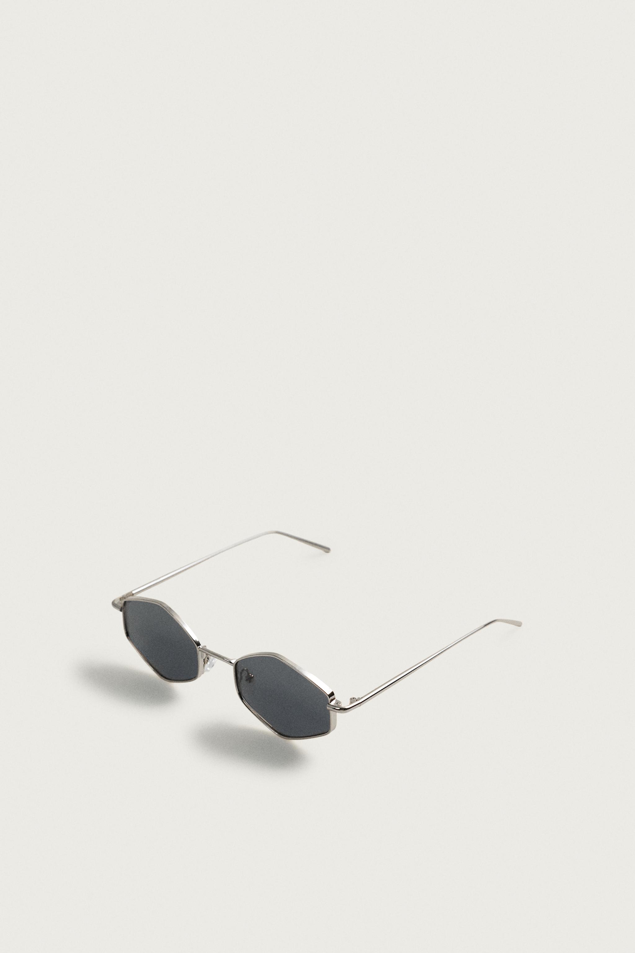 Мужские солнцезащитные очки Zara GEOMETRIC FRAME SUNGLASSES — фото 5