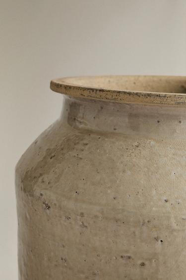 VASE HAUT EN CÉRAMIQUE - Écru de Zara - Image 3