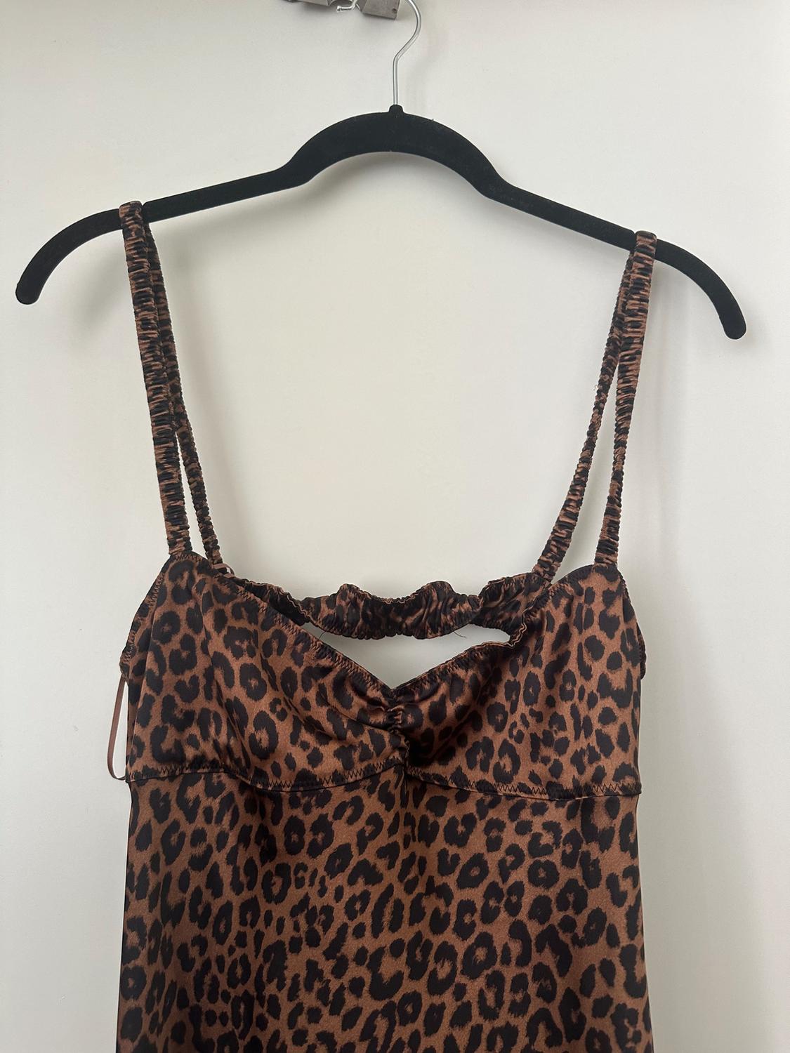 SATIN MIDI SLIP DRESS - Image 3