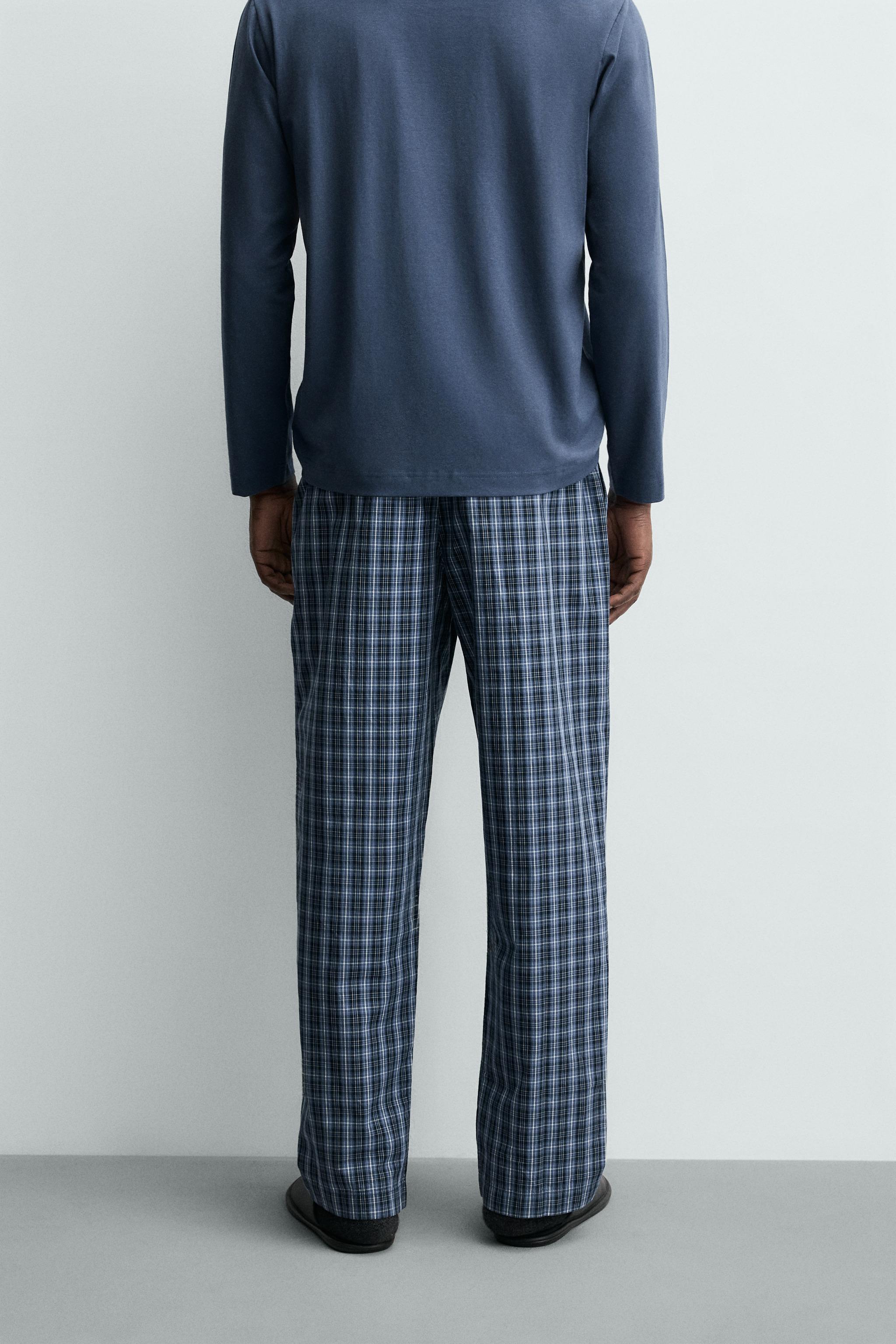 ENSEMBLE PYJAMA COMBINÉ À CARREAUX