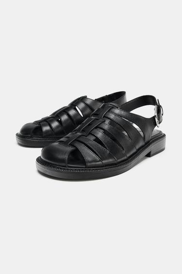 SALOMÉS DÉCOLLETÉES EN CUIR - Noir de Zara - Image 3