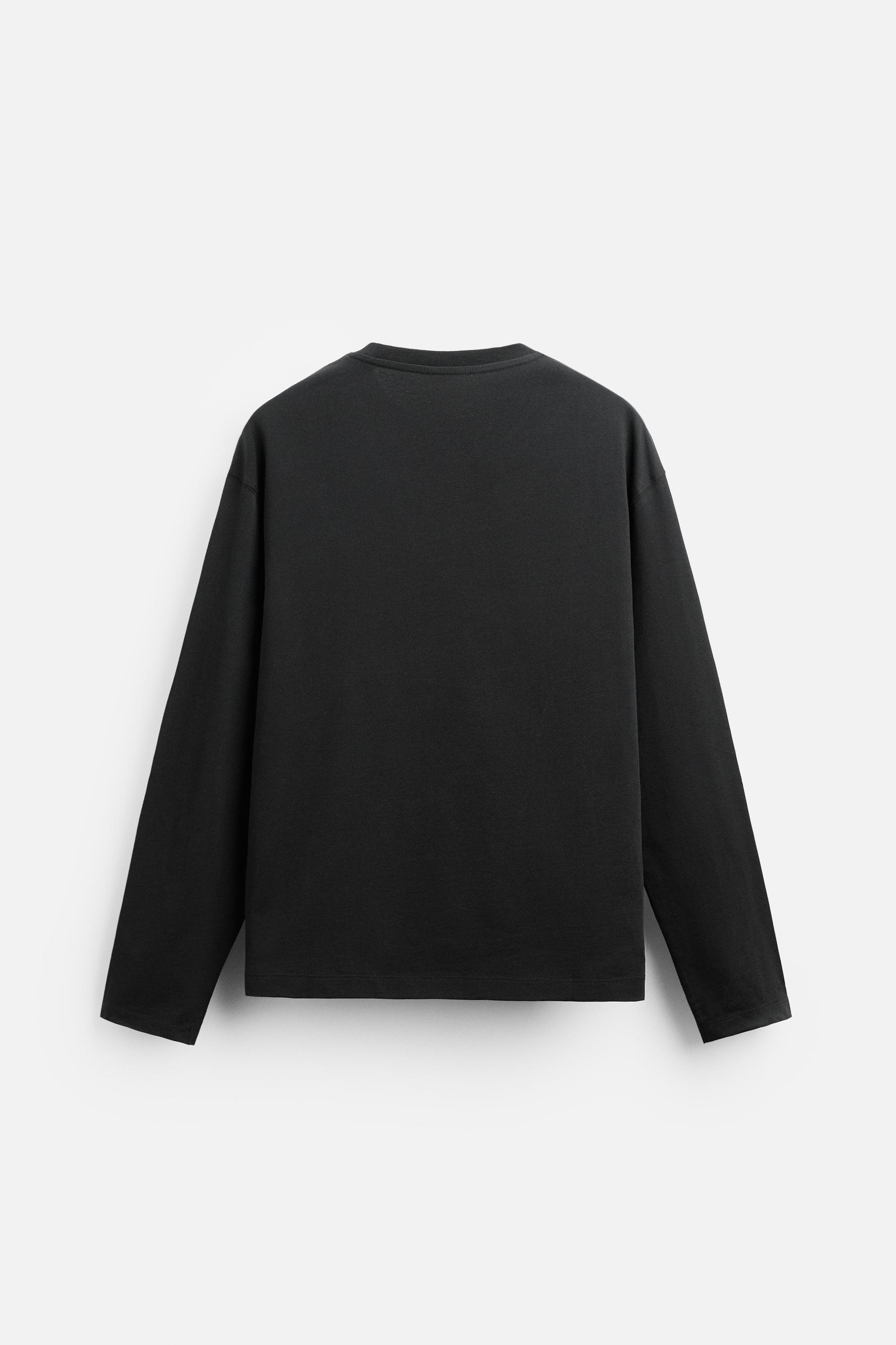 Long t shirt black hotsell